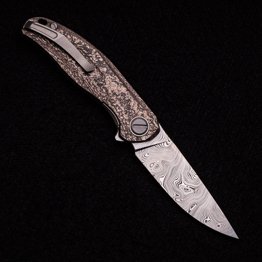 Shirogorov Custom Division Stellaris – CarboTi Handle – Damasteel Blade – SRRBS