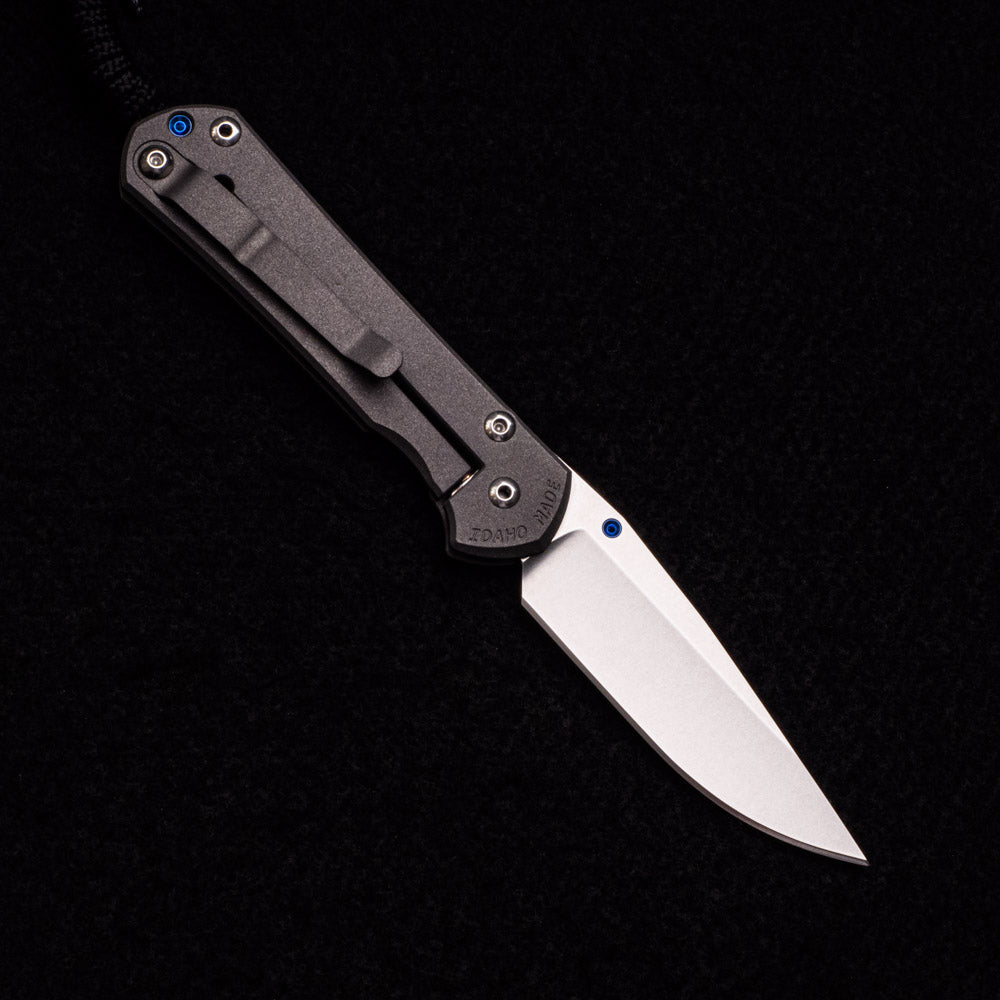 Chris Reeve Small Sebenza 31 Plain – Drop Point CPM MagnaCut Blade – Blue Single Lug