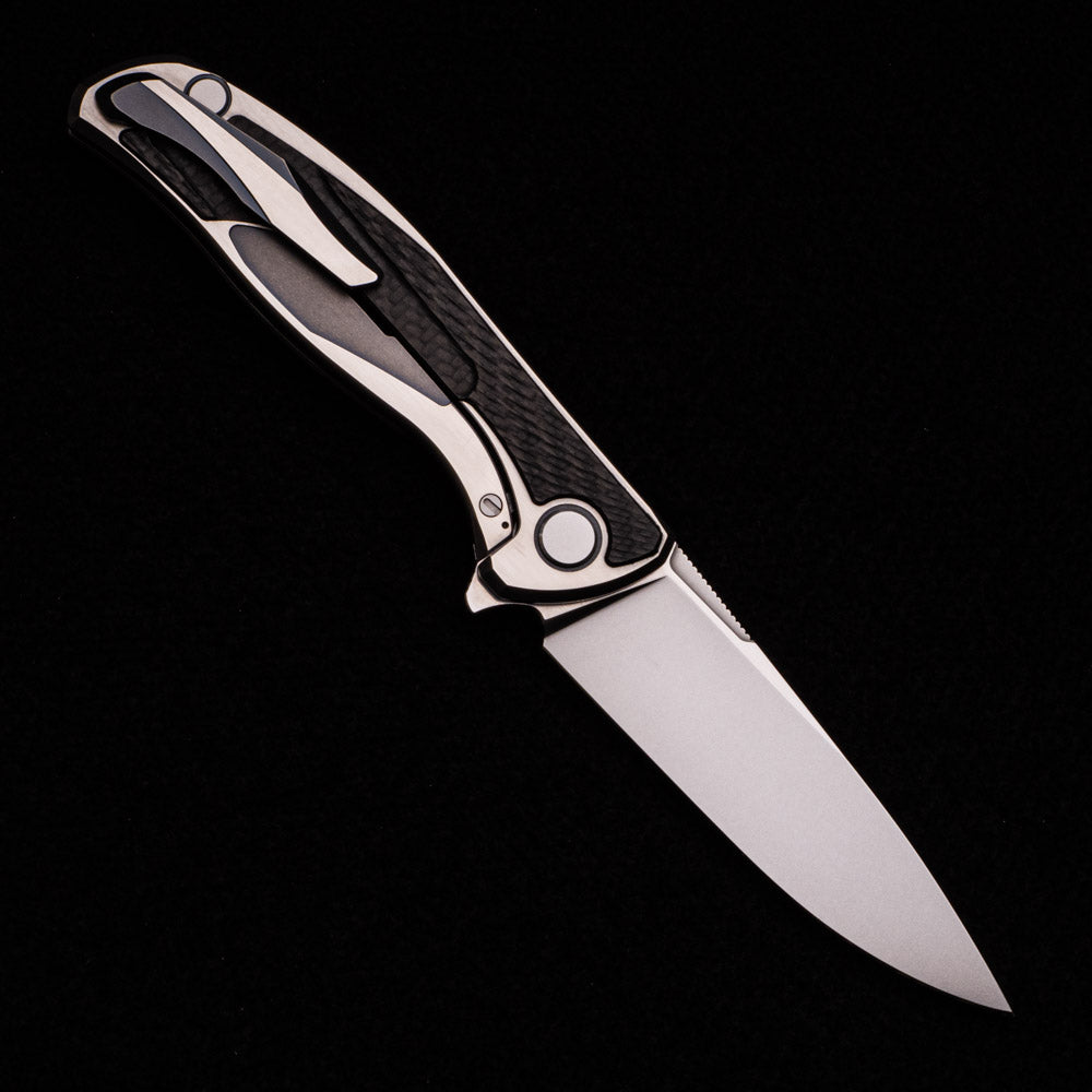 Shirogorov Custom Division F95 – Carbon Fiber Inlays – S90V Blade – SRRBS