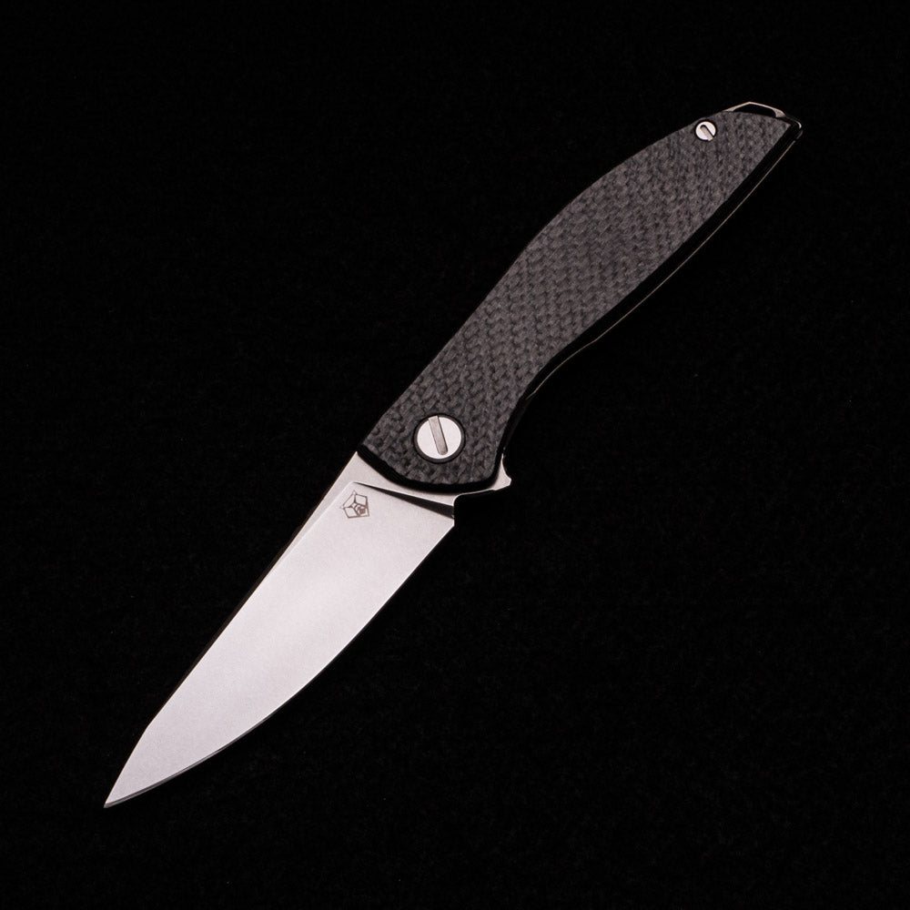 SHIROGOROV HATION ZERO – M390 BLADE – CARBON FIBER & TITANIUM HANDLE – MRBS