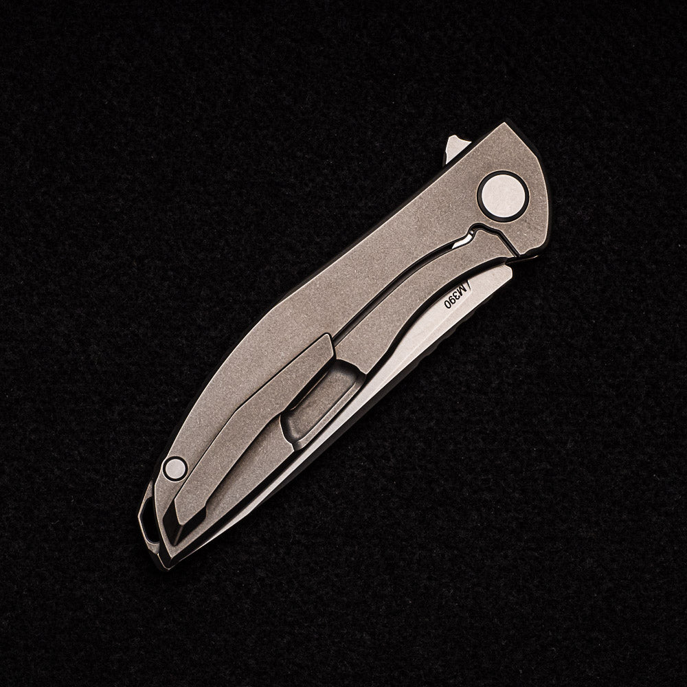 Shirogorov NeOn Zero – M390 BLADE – TITANIUM HANDLE – MRBS