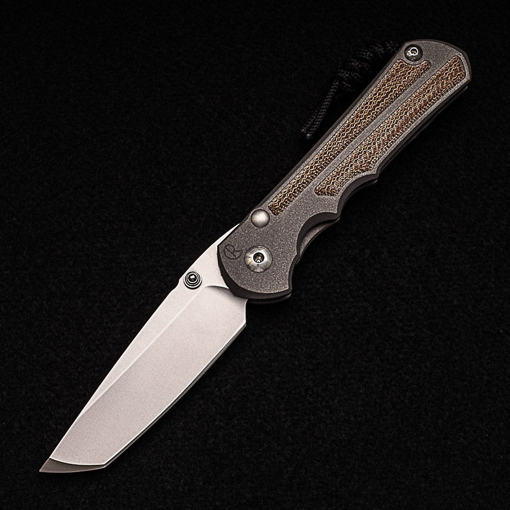 CHRIS REEVE LARGE INKOSI TANTO W- NATURAL CANVAS MICARTA INLAY