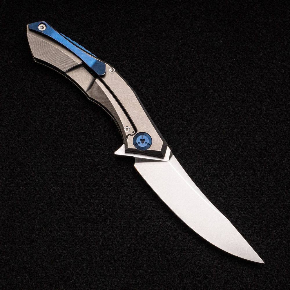 SHIROGOROV "LIMITED EDITION" SINKEVICH DESIGN POLUCHOTKY FLIPPER - M390 BLADE - TITANIUM HANDLE - MRBS