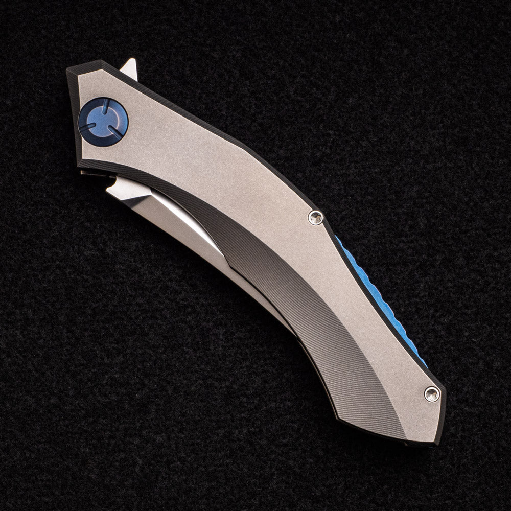 SHIROGOROV "LIMITED EDITION" SINKEVICH DESIGN POLUCHOTKY FLIPPER - M390 BLADE - TITANIUM HANDLE - MRBS