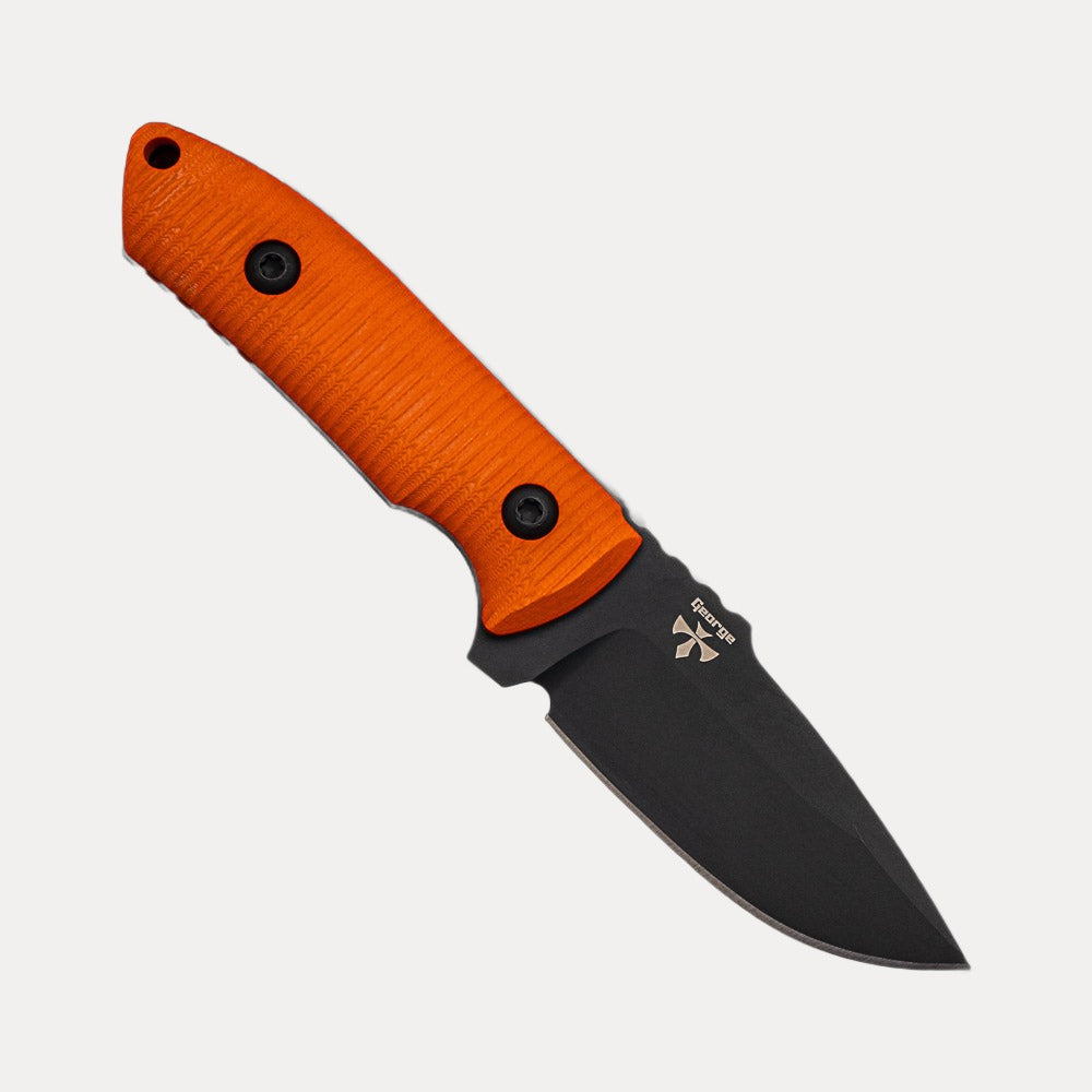 Pro-Tech Knives SBR Fixed Blade - Orange G-10 Handle - DLC Black S35-VN Blade - LG511