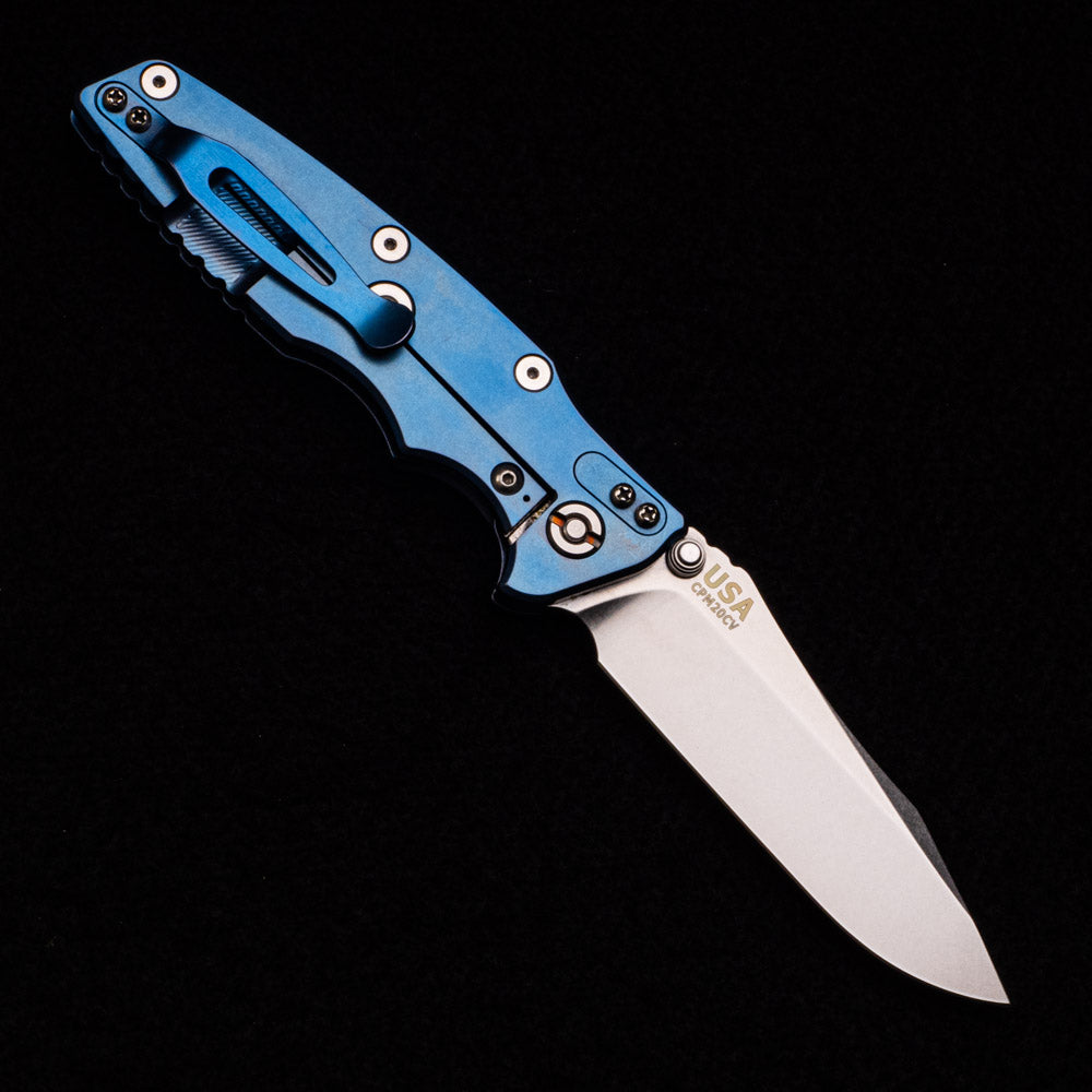 Hinderer Knives Eklipse 3.5″ – Spearpoint – Non Flipper – Tri-Way – Stonewash Blue Ti