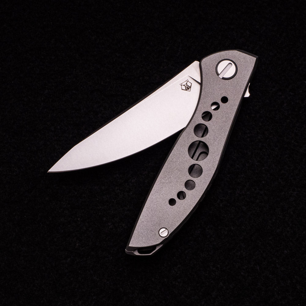 SHIROGOROV KNIVES - WR BLADEWORKS “HYDRONIAN” NEON – M390 BLADE – TITANIUM HANDLE – MRBS