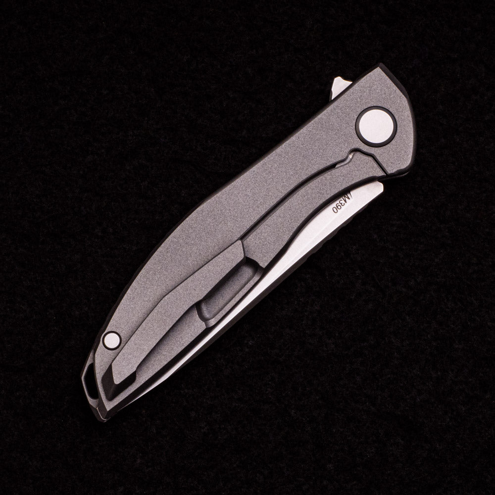 SHIROGOROV KNIVES - WR BLADEWORKS “HYDRONIAN” NEON – M390 BLADE – TITANIUM HANDLE – MRBS