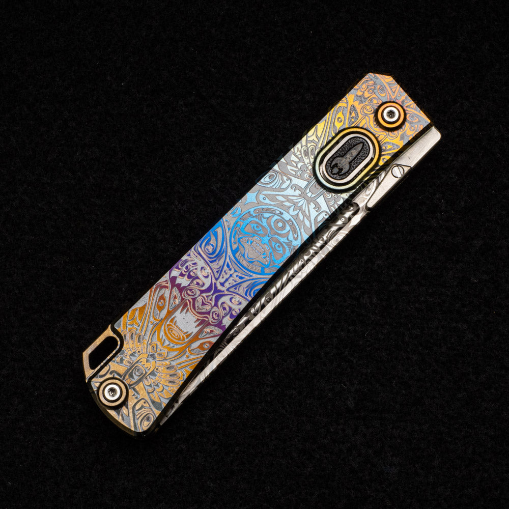 D Rocket Design Native American Art "Jupiter" EDC Folder