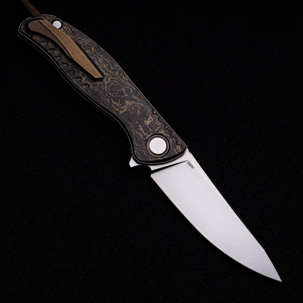 SHIROGOROV F3 TERRUS – SPECIAL EDITION – “RARE EARTH” TECHNOCARBO HANDLE – S90V BLADE – MRBS