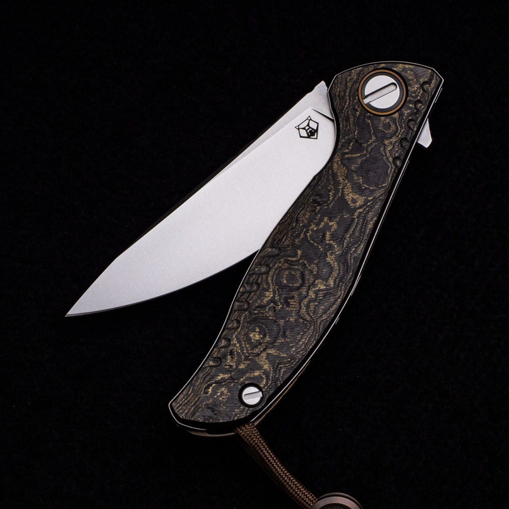 SHIROGOROV F3 TERRUS – SPECIAL EDITION – “RARE EARTH” TECHNOCARBO HANDLE – S90V BLADE – MRBS