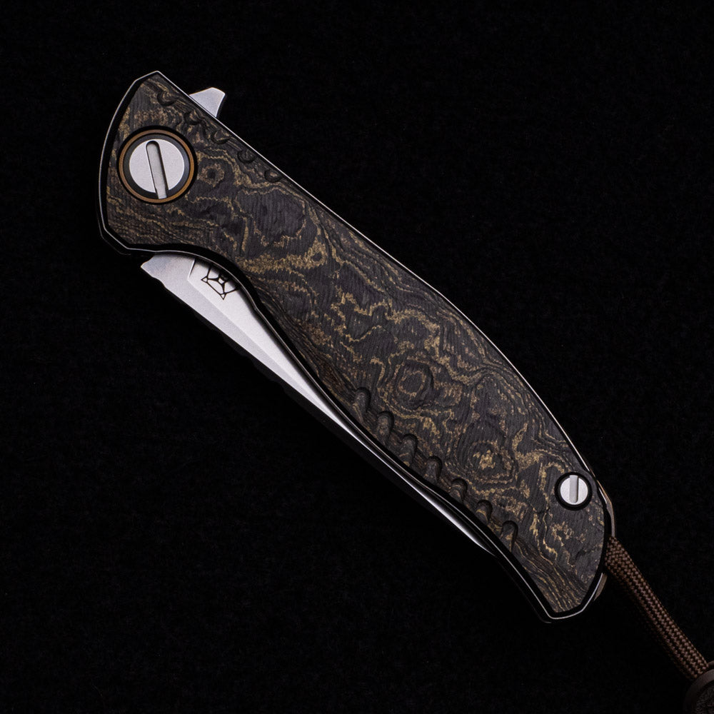 SHIROGOROV F3 TERRUS – SPECIAL EDITION – “RARE EARTH” TECHNOCARBO HANDLE – S90V BLADE – MRBS