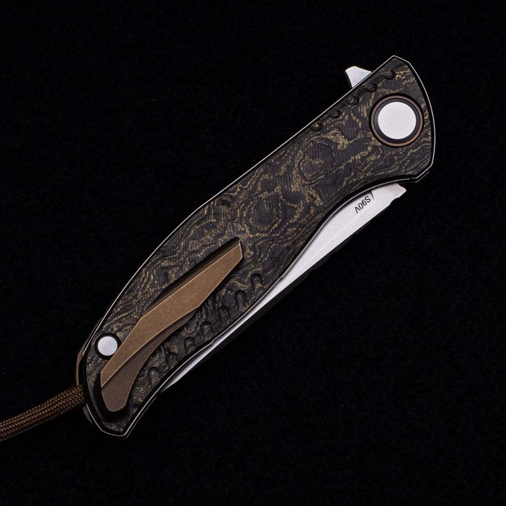 SHIROGOROV F3 TERRUS – SPECIAL EDITION – “RARE EARTH” TECHNOCARBO HANDLE – S90V BLADE – MRBS