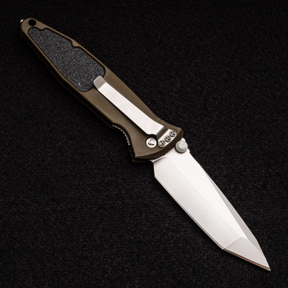 MICROTECH SOCOM ELITE T-E - OD GREEN ALUMINUM HANDLE - S35VN BLADE