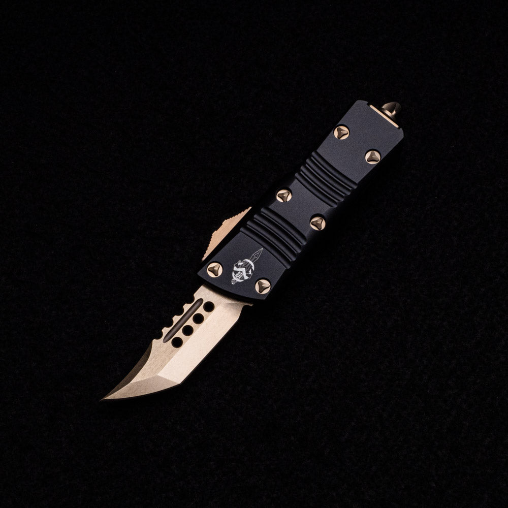 MICROTECH TROODON MINI HELLHOUND SIGNATURE SERIES BRONZED STANDARD 819-13 S