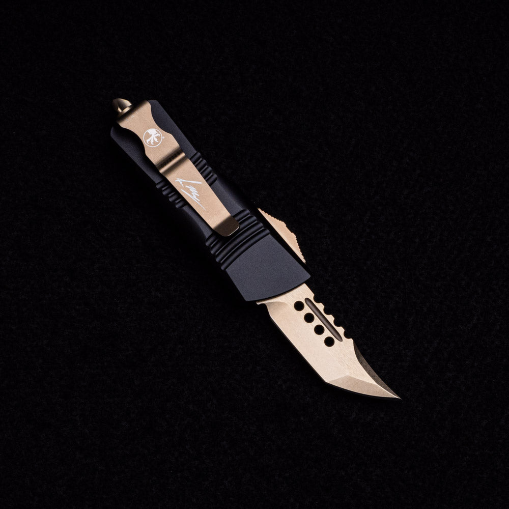 MICROTECH TROODON MINI HELLHOUND SIGNATURE SERIES BRONZED STANDARD 819-13 S