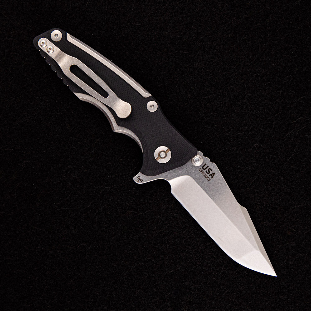 Hinderer Knives Eklipse 3.0″ – Harpoon Spanto CPM 20CV – Tri-Way – Stonewash – Black G10