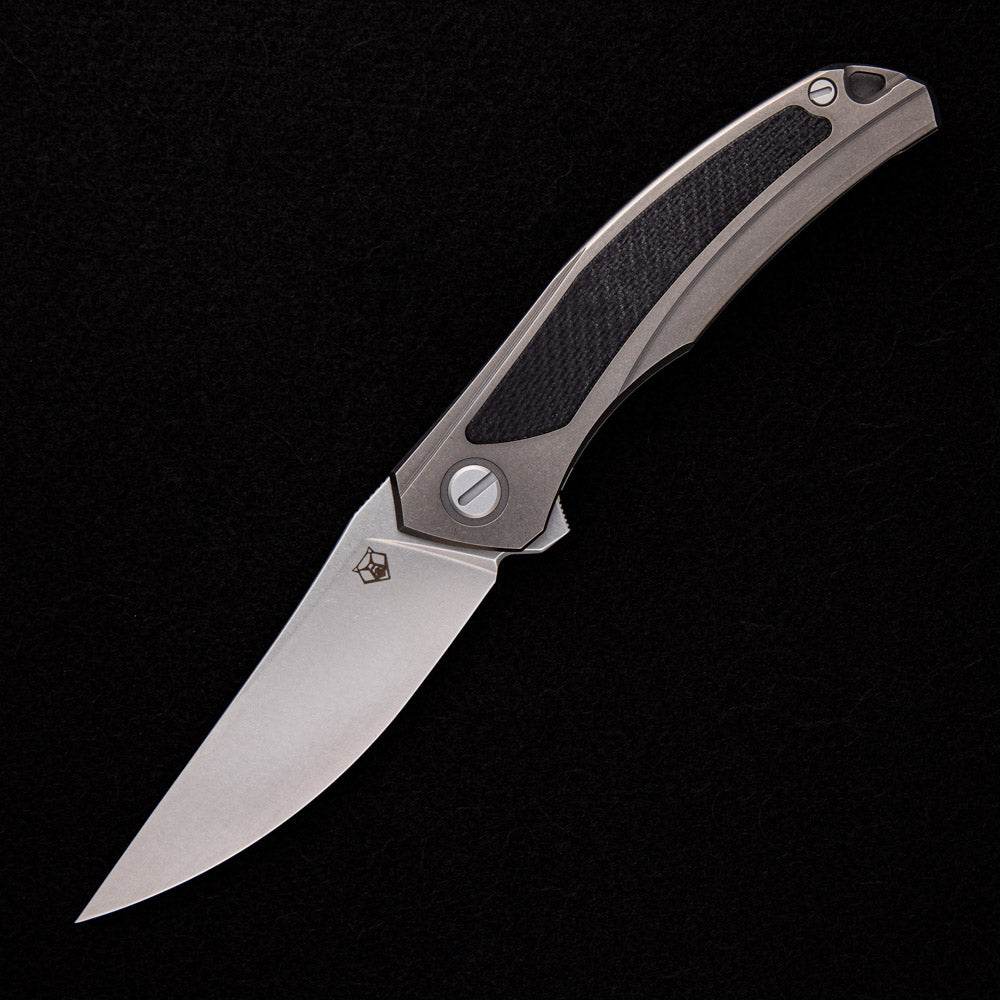 SHIROGOROV URSUS QUANTUM – CROMAX PM BLADE – TITANIUM HANDLE – BLACK G10 INLAY – SRB