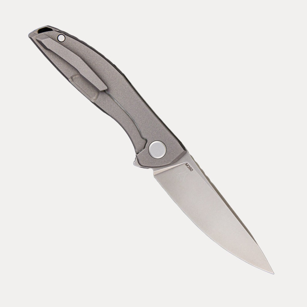 SHIROGOROV KNIVES / WR BLADEWORKS “HYDRONIAN” NEON – M390 BLADE – TITANIUM HANDLE – MRBS