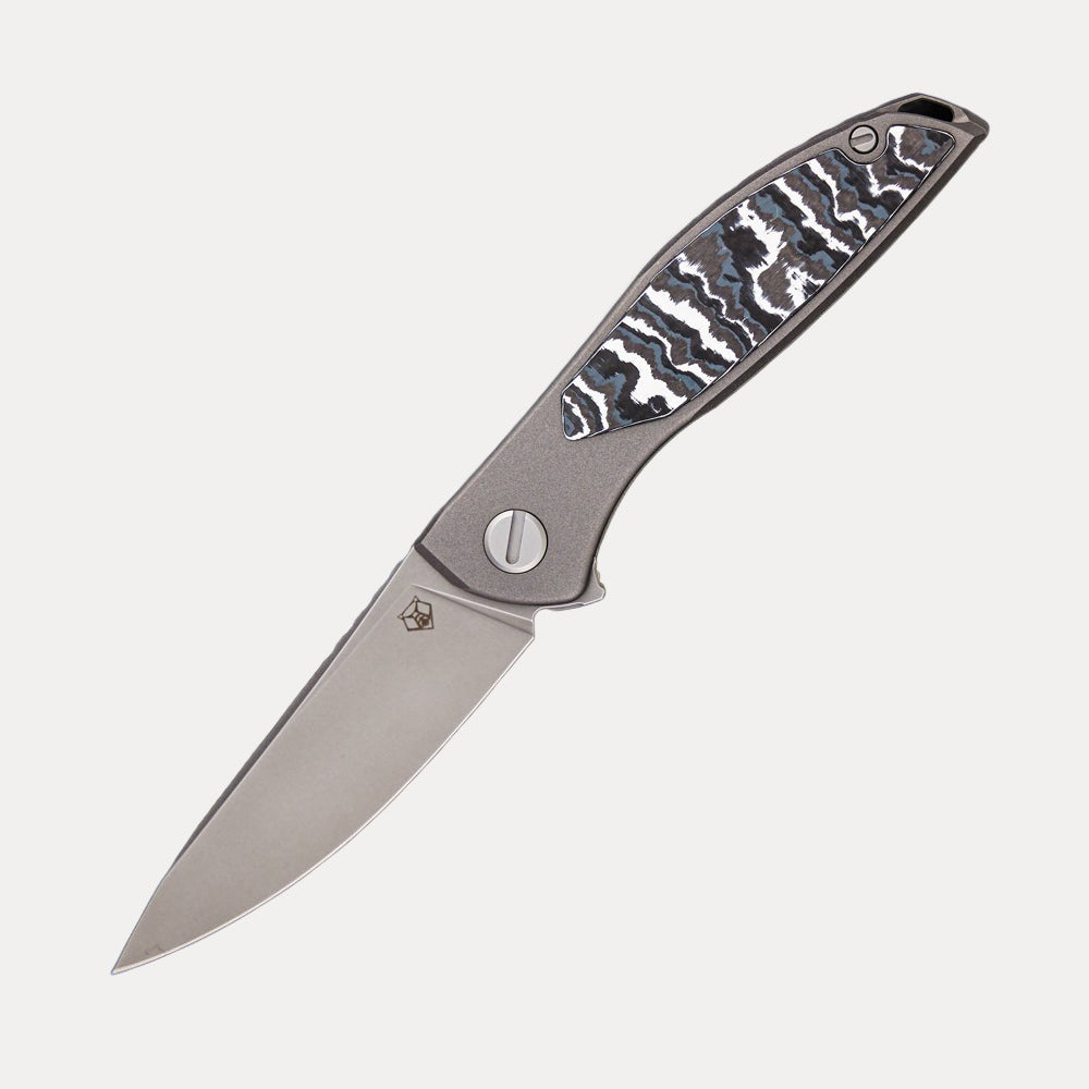 SHIROGOROV KNIVES / WR BLADEWORKS “HYDRONIAN” NEON – M390 BLADE – TITANIUM HANDLE – MRBS