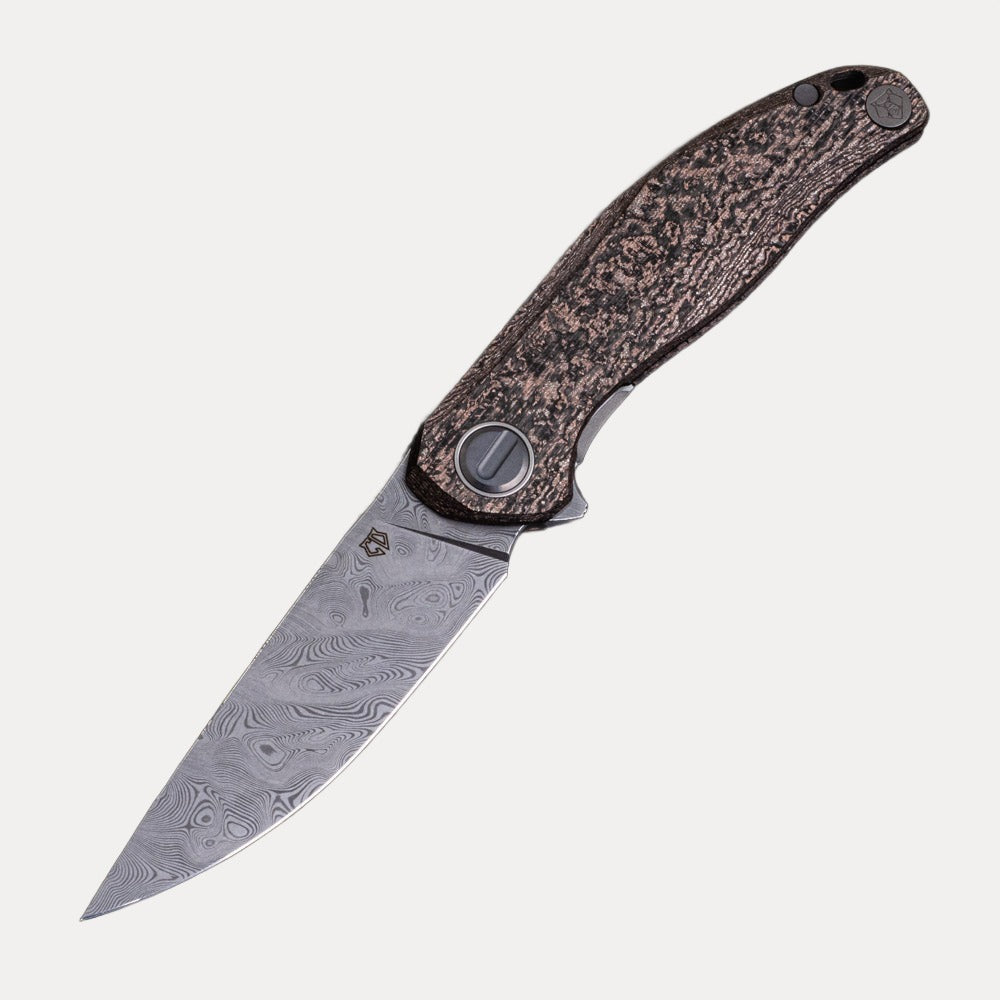 Shirogorov Custom Division Stellaris – CarboTi Handle – Damasteel Blade – SRRBS