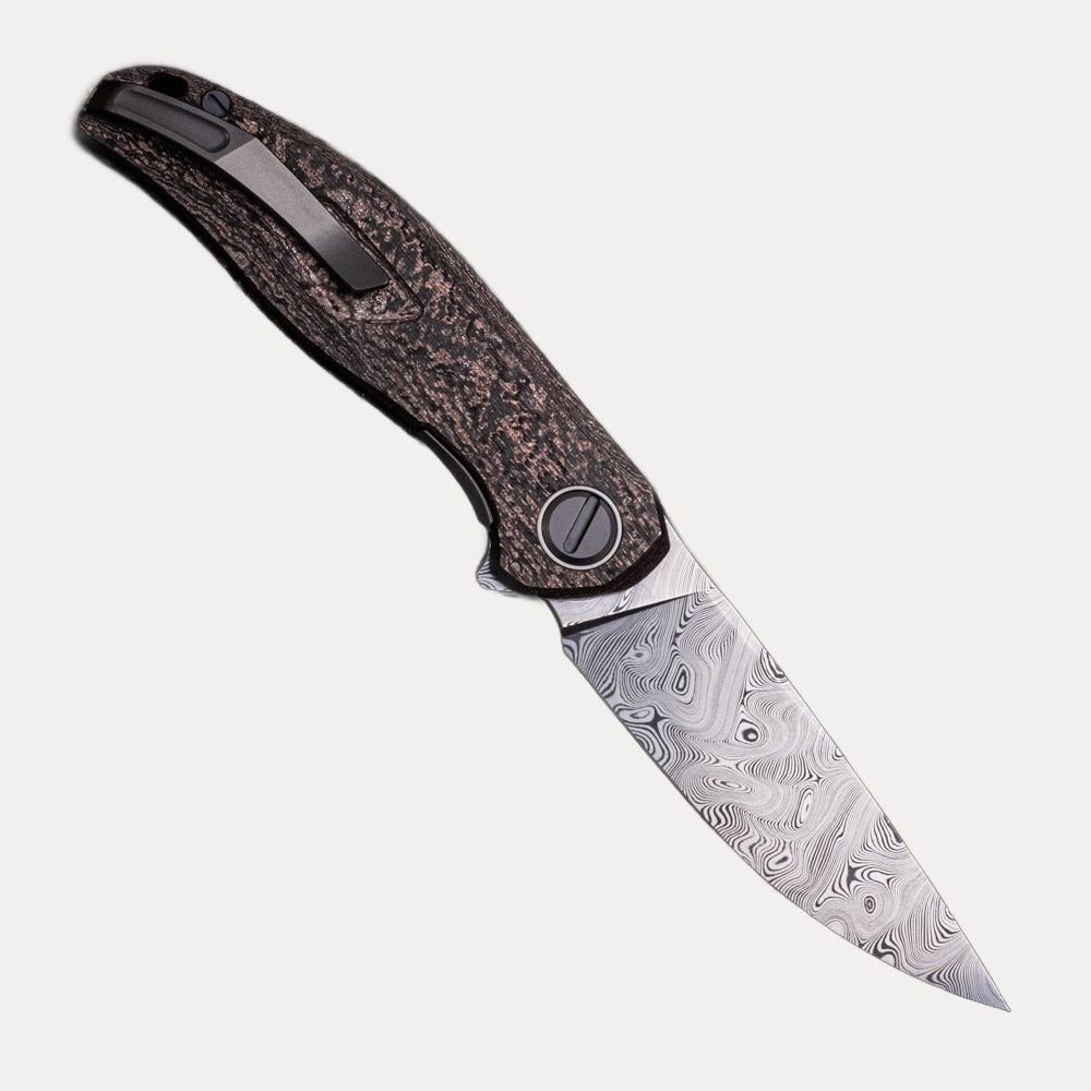 Shirogorov Custom Division Stellaris – CarboTi Handle – Damasteel Blade – SRRBS