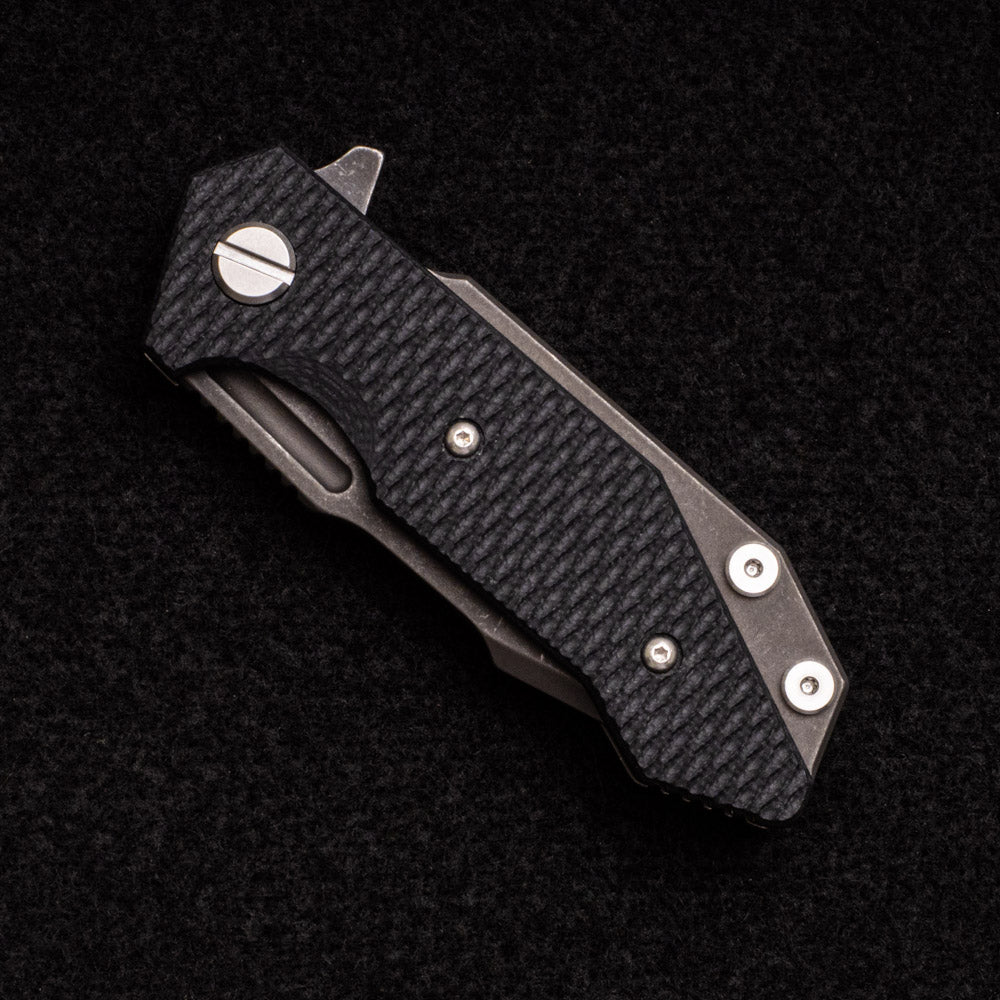 Hinderer Knives Halftrack - Harpoon Spanto S45VN Blade - Tri-way - Battle Black