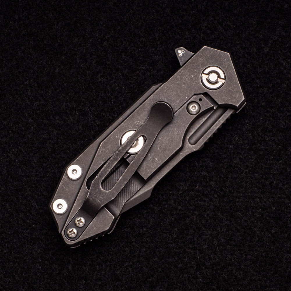 Hinderer Knives Halftrack - Harpoon Spanto S45VN Blade - Tri-way - Battle Black