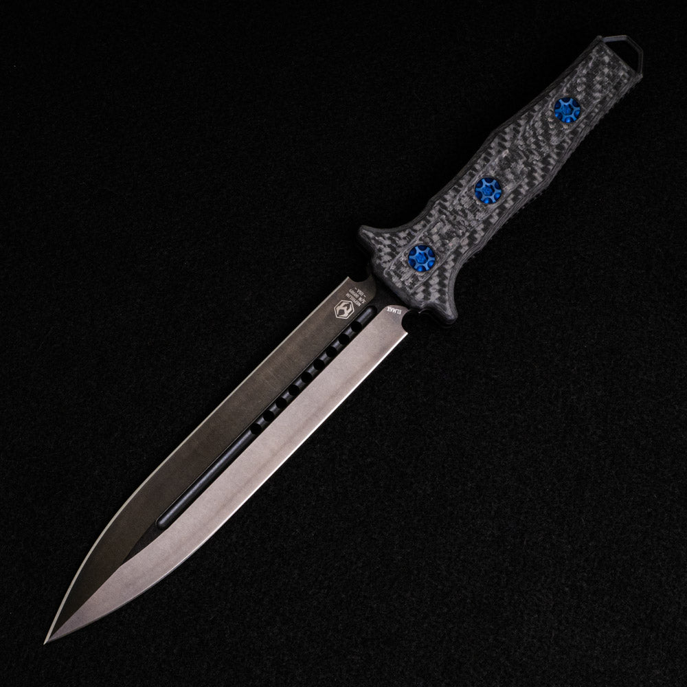 Heretic Nephilim – Carbon Fiber Handle – DLC Elmax Blade S-N 00989