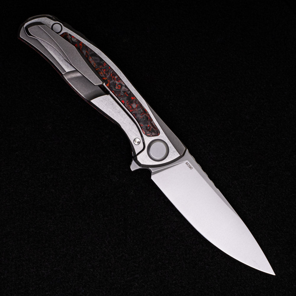 SHIROGOROV HATI GEN 3 – M390 BLADE – RED TECHNOCARBO – MRBS