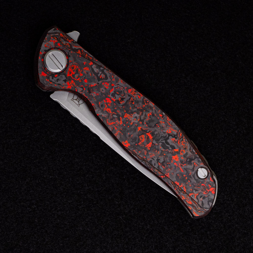 SHIROGOROV HATI GEN 3 – M390 BLADE – RED TECHNOCARBO – MRBS