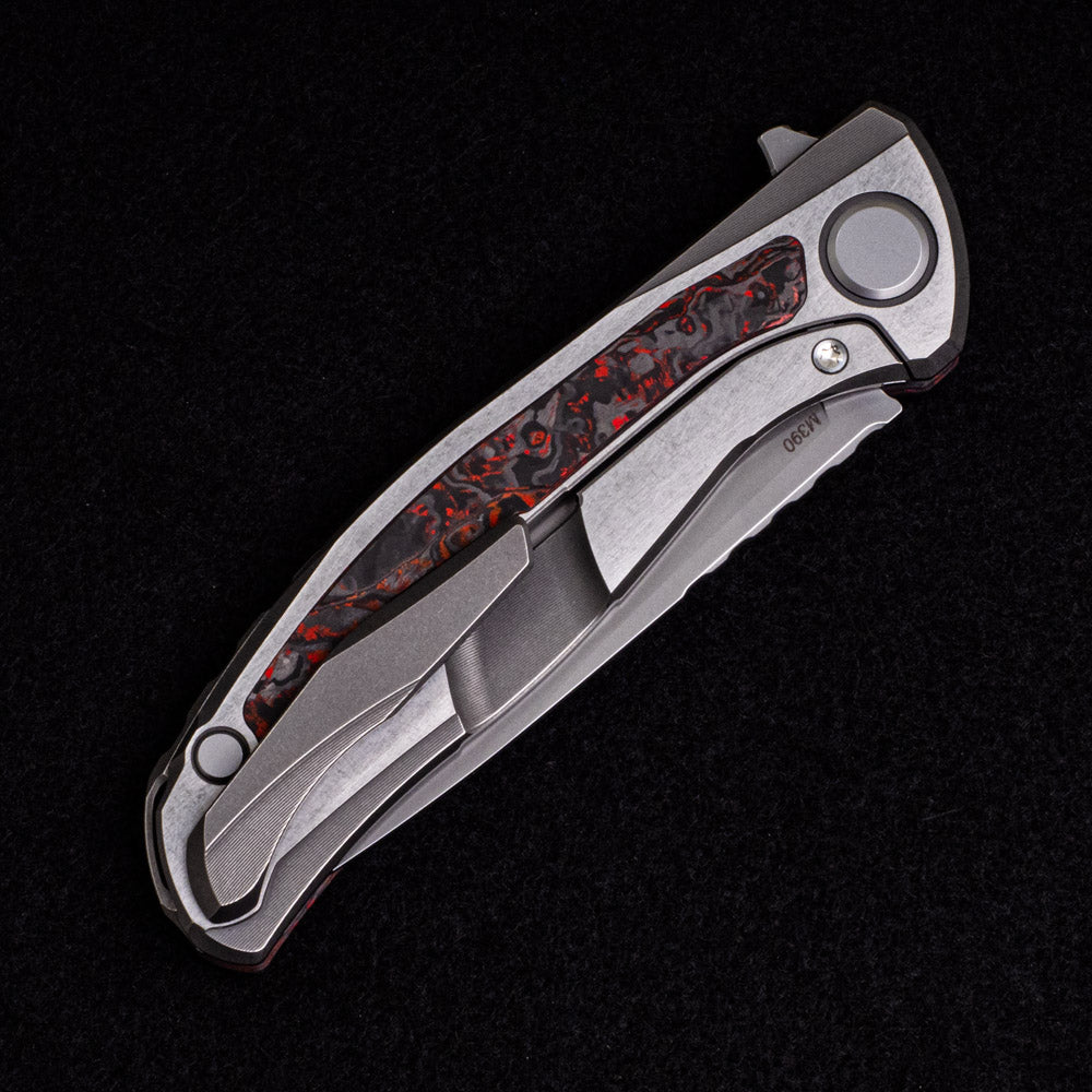 SHIROGOROV HATI GEN 3 – M390 BLADE – RED TECHNOCARBO – MRBS