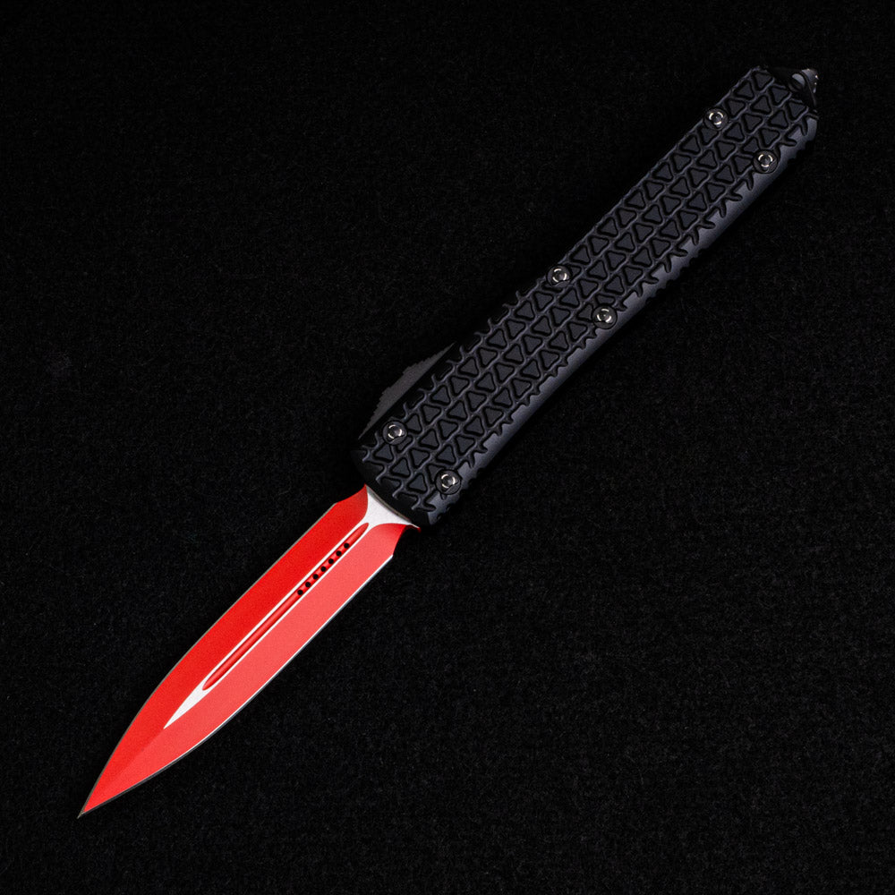 Microtech Ultratech Signature Series D-E Tri-Grip SL Red Standard 122-1 SL