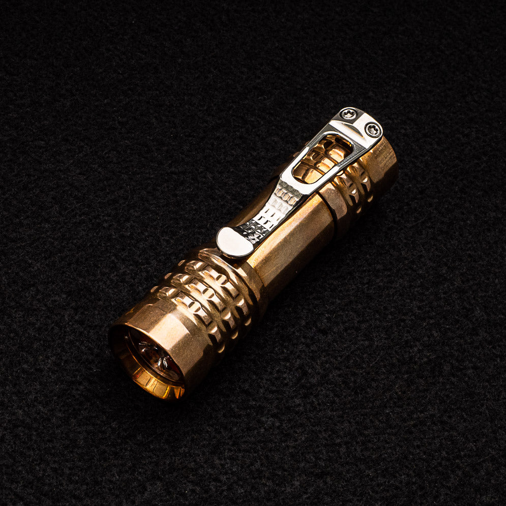 Ti2 Design Pele Polished Bronze Flashlight