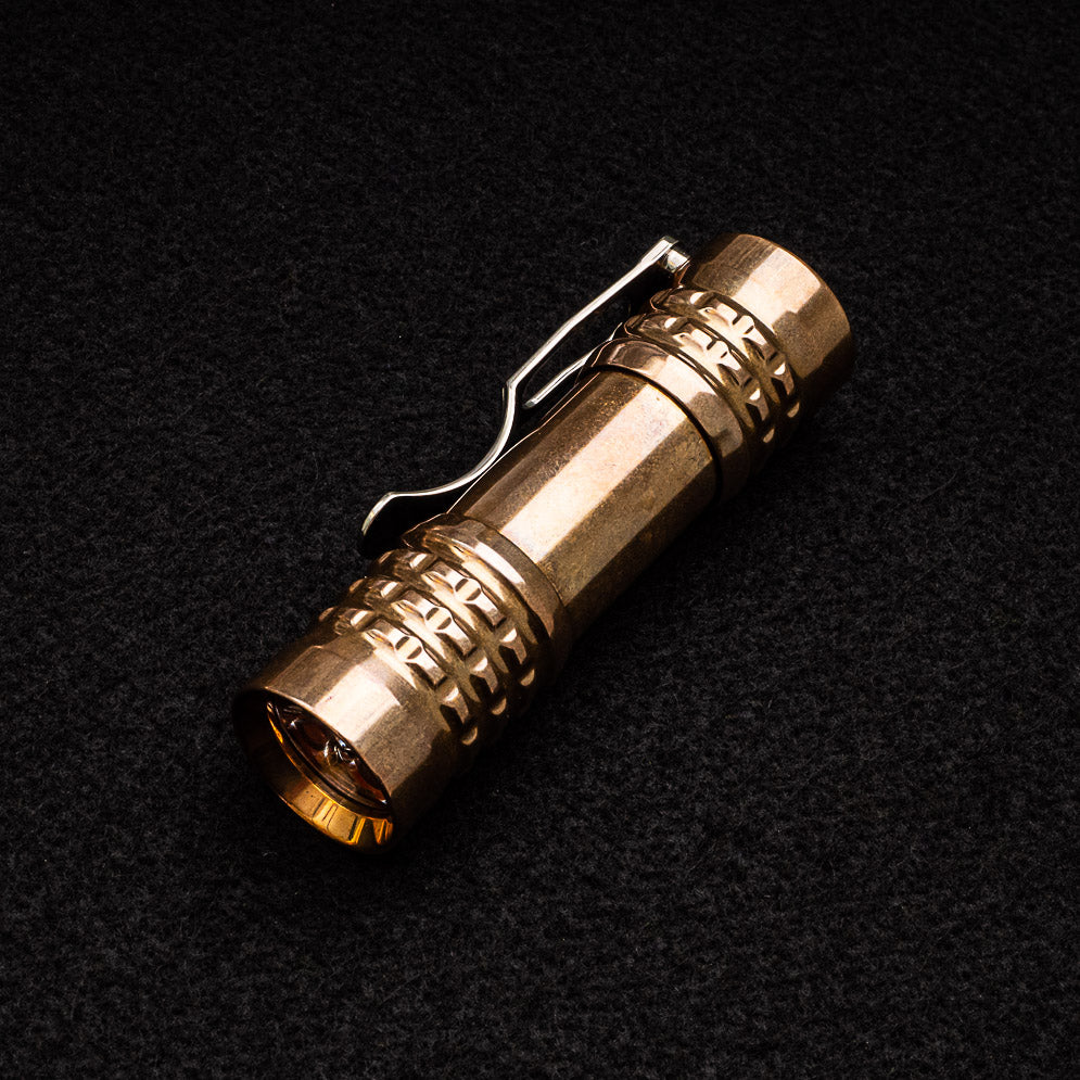 Ti2 Design Pele Polished Bronze Flashlight