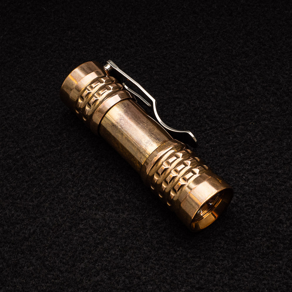 Ti2 Design Pele Polished Bronze Flashlight