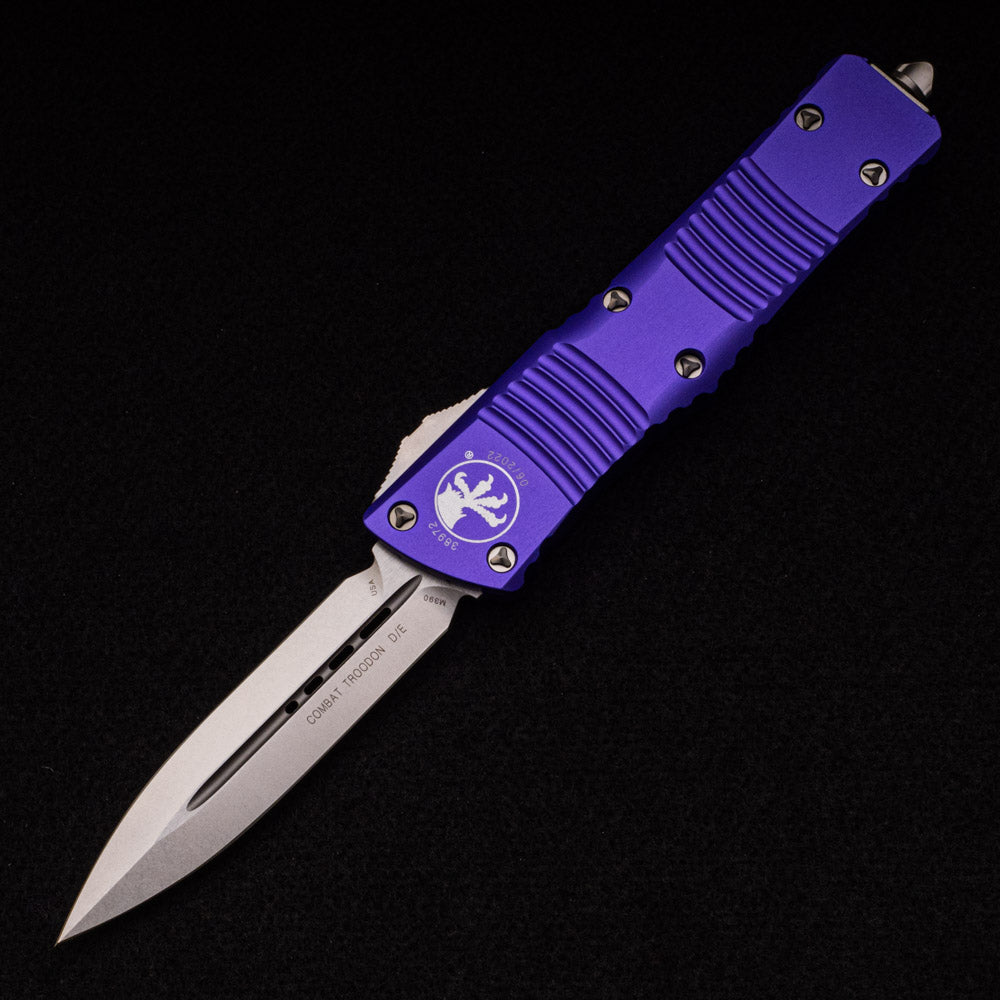 MICROTECH COMBAT TROODON – D-E PURPLE STONEWASH STANDARD 142-10 PU