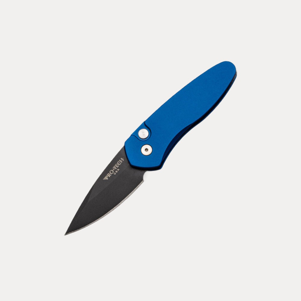 Pro-Tech Knives Sprint - Blue Aluminum Handle - Black S35VN Blade - 2907-BLUE