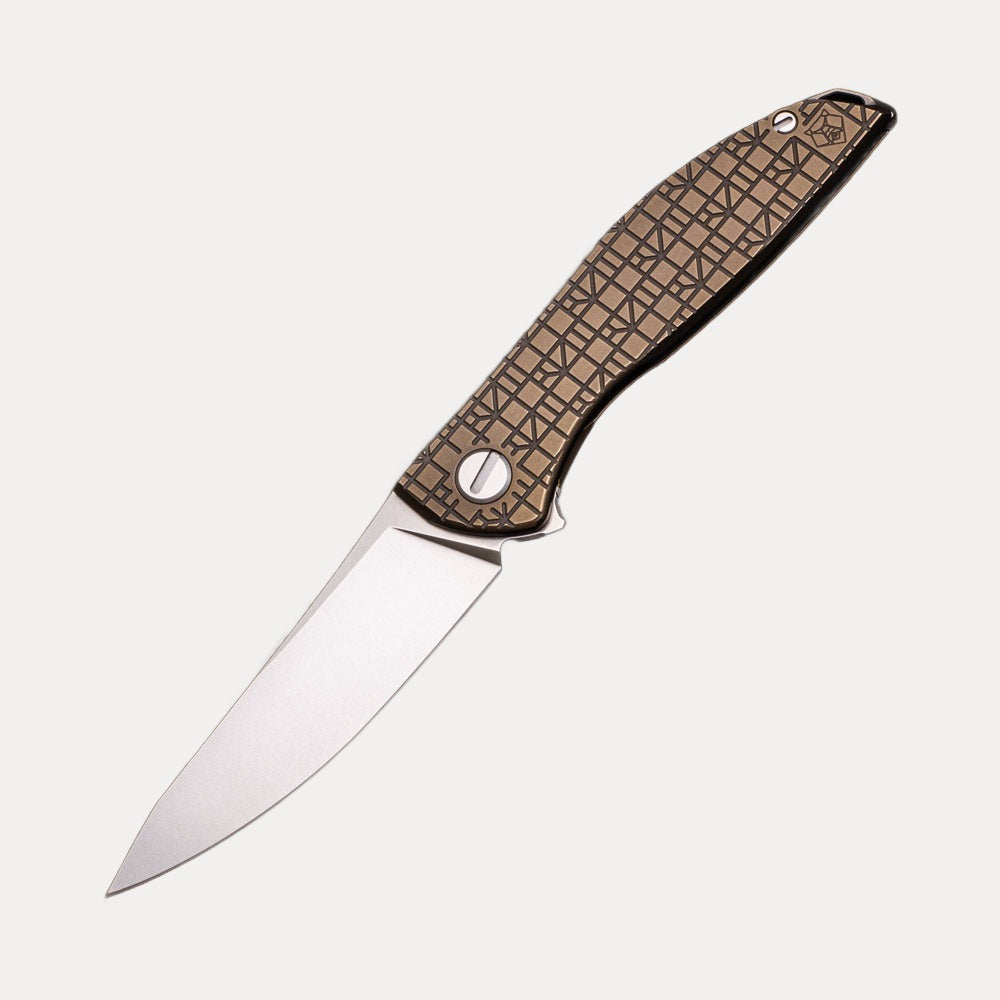 Shirogorov NeOn – RZT Edition – Bronze Handle – M390 Blade – MRBS