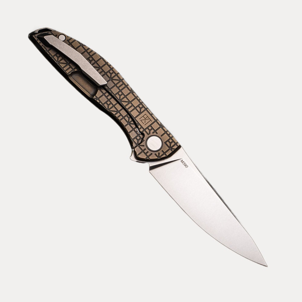 Shirogorov NeOn – RZT Edition – Bronze Handle – M390 Blade – MRBS