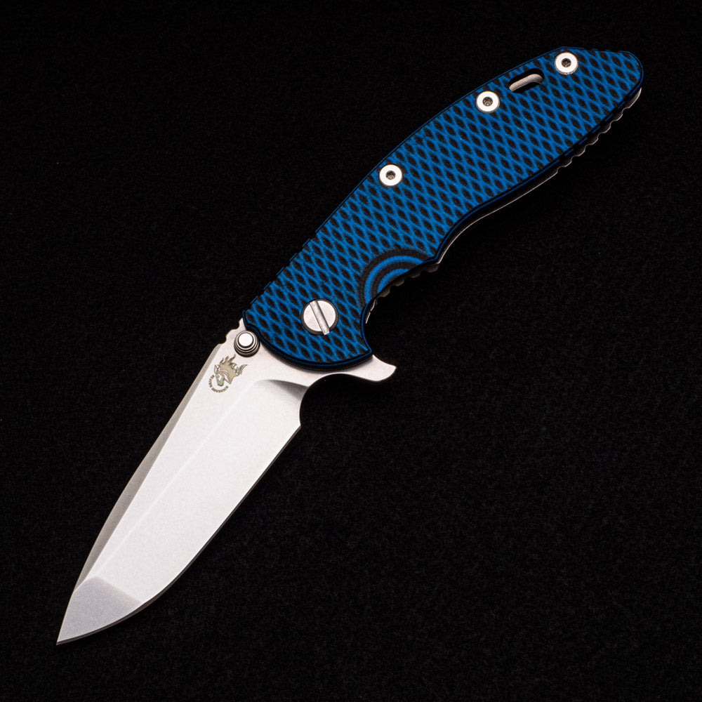 Hinderer Knives XM-18 3.5″ – S45VN Spanto – Tri-Way – Stonewash – Blue-Black G10