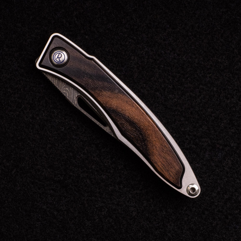 CHRIS REEVE MNANDI MACASSAR EBONY INLAY BOOMERANG BLADE