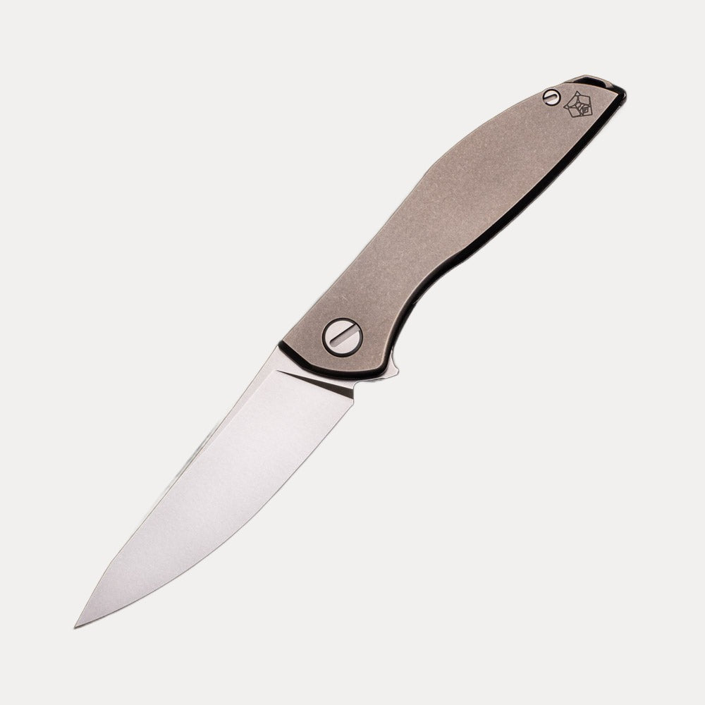 Shirogorov NeOn Zero – M390 BLADE – TITANIUM HANDLE – MRBS