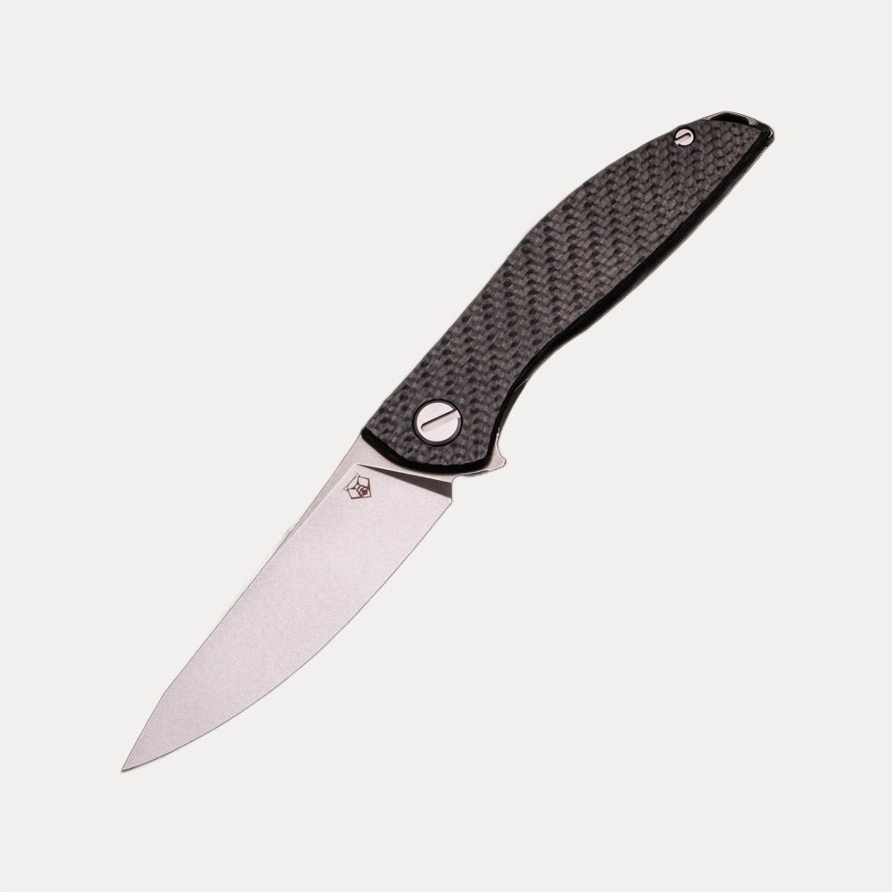 SHIROGOROV HATION ZERO – M390 BLADE – CARBON FIBER & TITANIUM HANDLE – MRBS