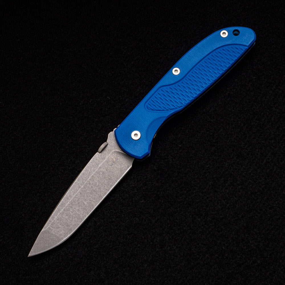 Hinderer Knives Firetac – Tri-Way – Battle Blue-Blue G10 Handle – Spanto CPM 20CV Blade