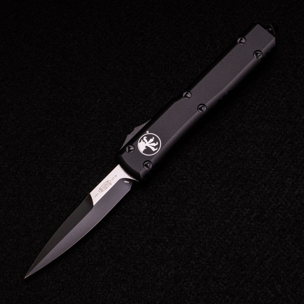 MICROTECH ULTRATECH BAYONET GRIND – BLACK TACTICAL STANDARD 120-1 T