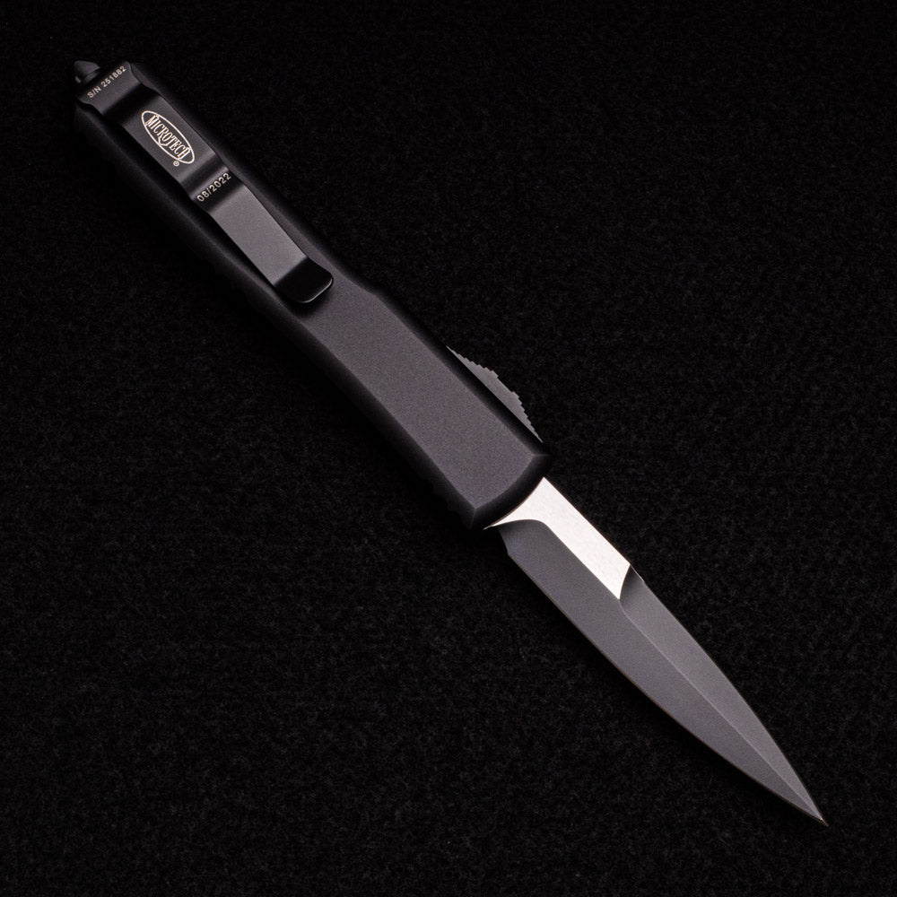 MICROTECH ULTRATECH BAYONET GRIND – BLACK TACTICAL STANDARD 120-1 T