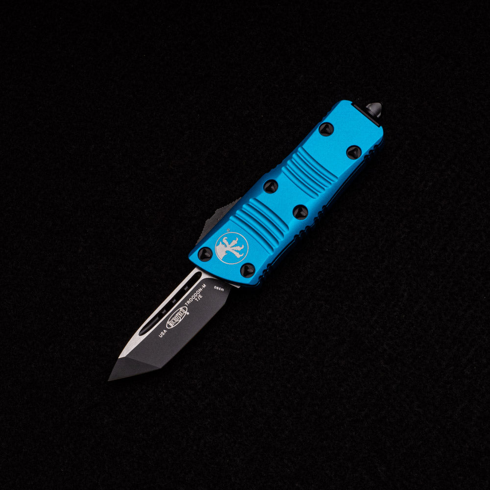 MICROTECH TROODON MINI TURQUOISE T-E BLACK STANDARD 240-1 TQ