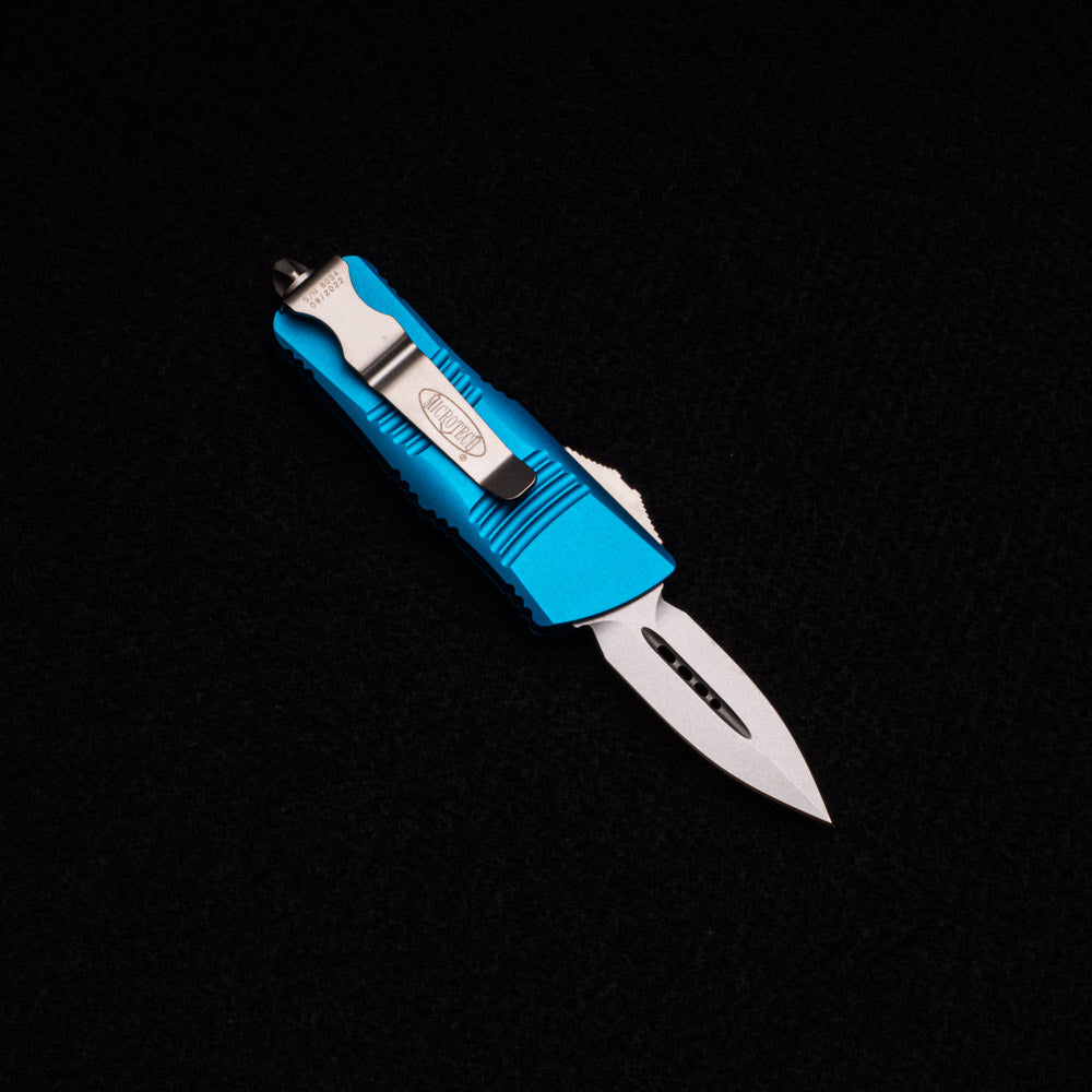 Microtech Troodon Mini – D-E Turquoise Stonewashed Standard 238-10 TQ