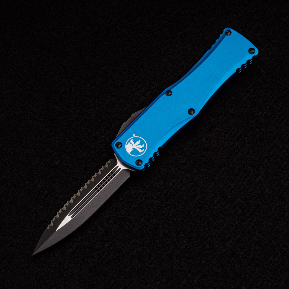 MICROTECH HERA BLUE – D-E BLACK STANDARD FULL SERRATED 702-3 BL